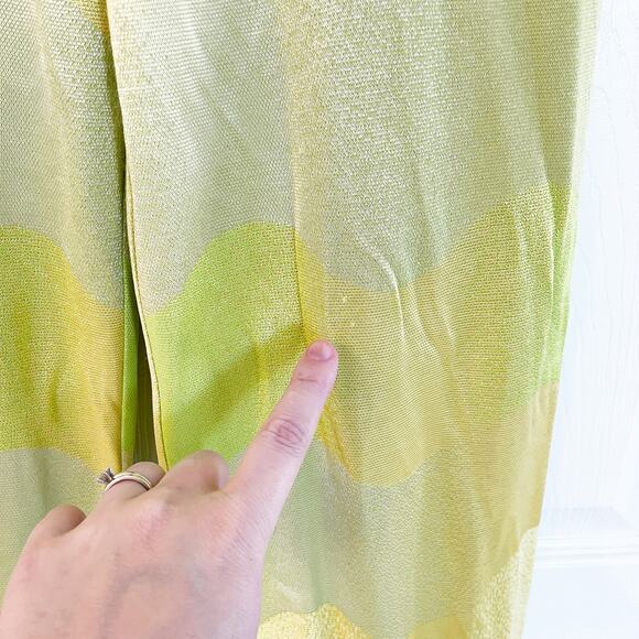 Alexis Angelika Straight Leg Pants in Lime Waves - Picture 6 of 11